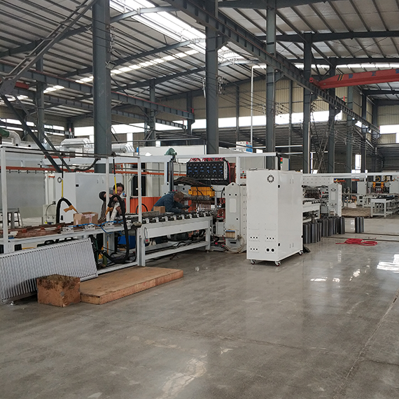 電力變壓器散熱片流水線焊接機