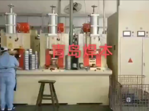 青島焊本水泵葉輪殼凸點(diǎn)焊機(jī)，一次完成40個凸點(diǎn)焊接！
